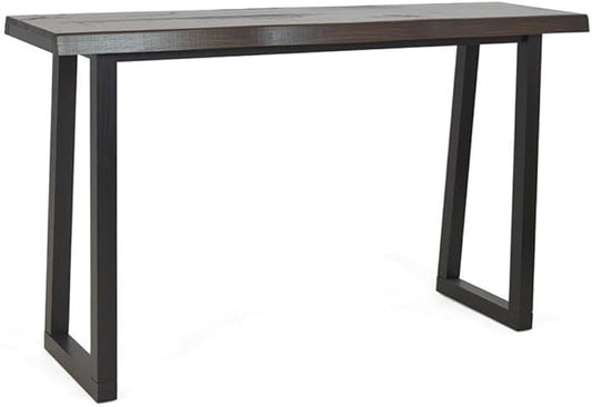 Steve Silver Jennings Cherry and Ebony Solid Wood Live Edge 3-Piece Counter Dining Set