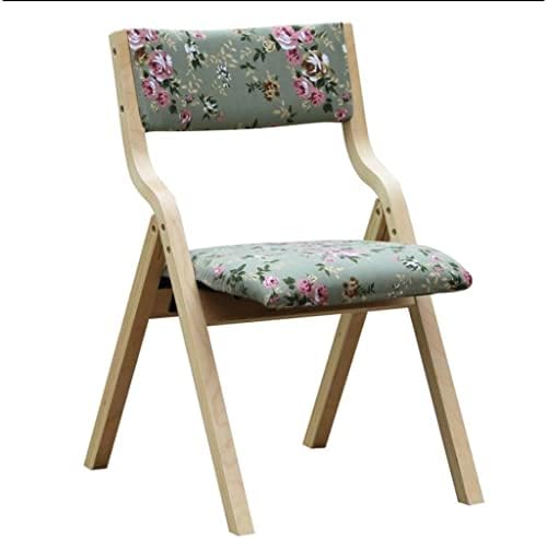 Modern Dining Chairs Set of 2 with Cushions - 18" Counter Height Foldable Upholstered Side Chairs, Solid Wood Legs Armless Aent for Kitchen Island, Living Room & Apartment