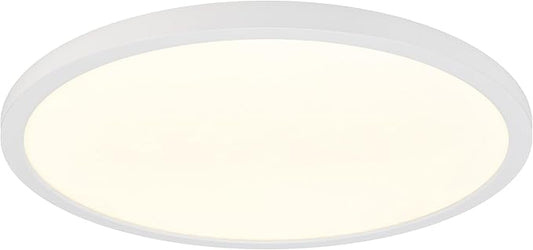 Maxxima 19 in. LED Flush Mount Ceiling Light Fixture - 2500 Lumens, 5 CCT 2700K/3000K/35000K/4000K/5000K, Round Color Selectable Panel Light, Dimmable, Suitable for Bathroom or Shower