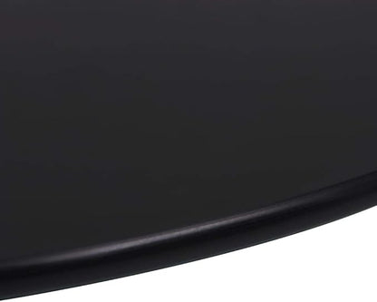 Black Tempered Glass Table Top 27.6 in Round Modern Glass Countertop Scratch Heat Resistant Dining Coffee Desk Surface for Living Room Kitchen Office