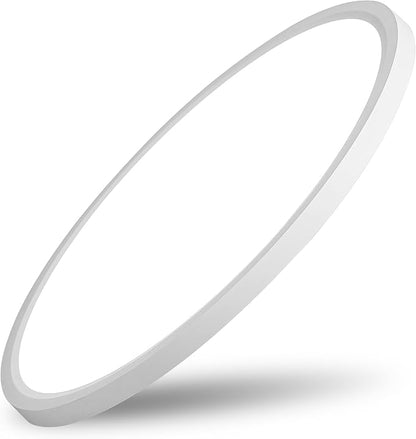 20 Inch Large LED Flush Mount Ceiling Light, 42W 4200LM Dimmable & 3000K/4000K/6000K Selectable, Low Profile Ceiling Fixtures for Bedroom Apartment Laundry Room Kitchen, White