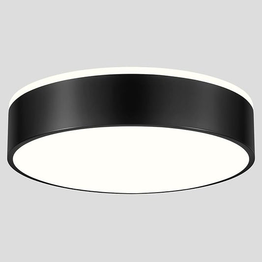 Black Flush Mount Ceiling Lights, Modern Dimmable 5CCT Close to Lighting Fixture, 2700K-6000K LED Round Ceiling Lamp for Bedroom, Bathroom, Dining Room, Living Room-15.8in