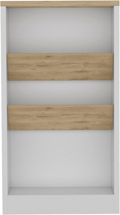 Kitchen Island 41" H with 2 Bottle Organizers and Shelves Elegant Style Side Table for Wine Collection Practical
