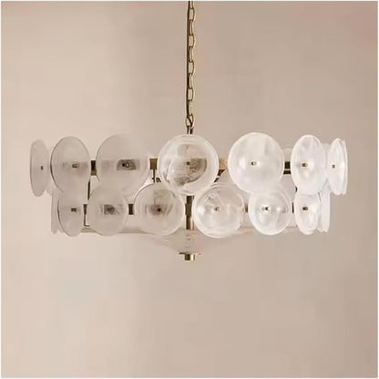 French Retro Design Brown Glass Lamp Living Room Lamp American Minimalist Bedroom Light Luxury Dining Room Chandelier,Modern Lighting