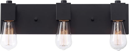 GLOBE Electric 63000005 18" 3-Light Vanity Light, Matte Black