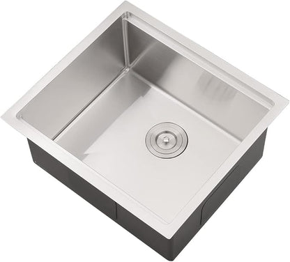 21 Inch Bar Sink Undermount-VASOYO 21x17 Inch Undermount Kitchen Sink Workstation Wet Bar Prep 16 Gauge Stainless Steel Single Bowl Under Mount Rv Sinks with Cutting Board