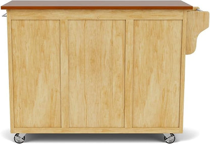 Homestyles Create Kitchen Cart, Oak, Natural