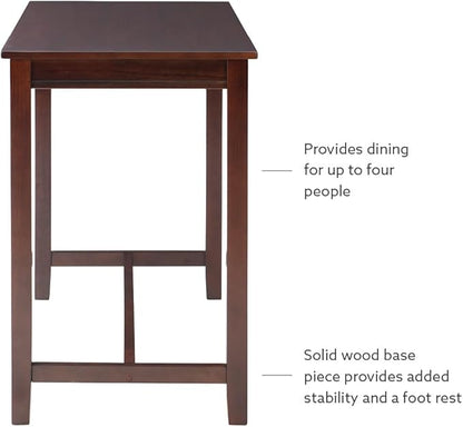 Linon Claridge Dark Espresso 42 inch Height Bar Table