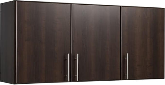 Prepac Elite 54" Wall Cabinet, Espresso Storage Cabinet with 2 Adjustable Shelves, Storage for Pantry, Kitchen and Bathroom 12" D x 54" W x 24" H
