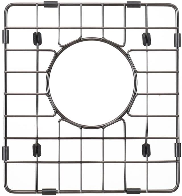 Starstar Sinks Protector Matte Black 304 Stainless Steel Kitchen Sink Bottom Grid, Rack (11.25 L x 12 W)