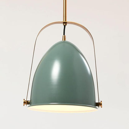 Zelda - 2-Tone Metal Ceiling Light, Sage and Brushed Gold