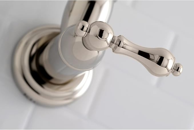 Kingston Brass KS3106AL Restoration Wall Mount Pot Filler Kitchen Faucet, Polished Nickel
