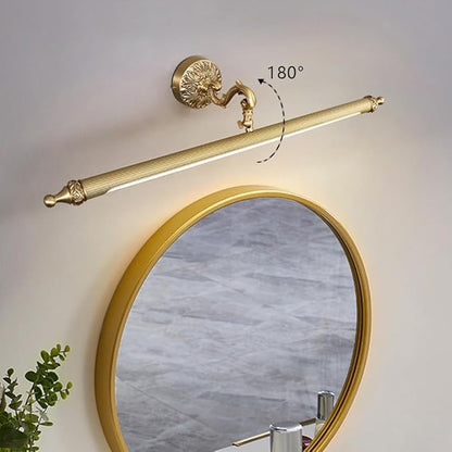 Aiwen LED Vanity Light Fixture 12W 27.95 inch Bath Vanity Lights with PC Lamp Shade Retro Artwork Picture Lights Wall Sconces for Dressing Bathroom Lighting Neutral Daylight 4000k