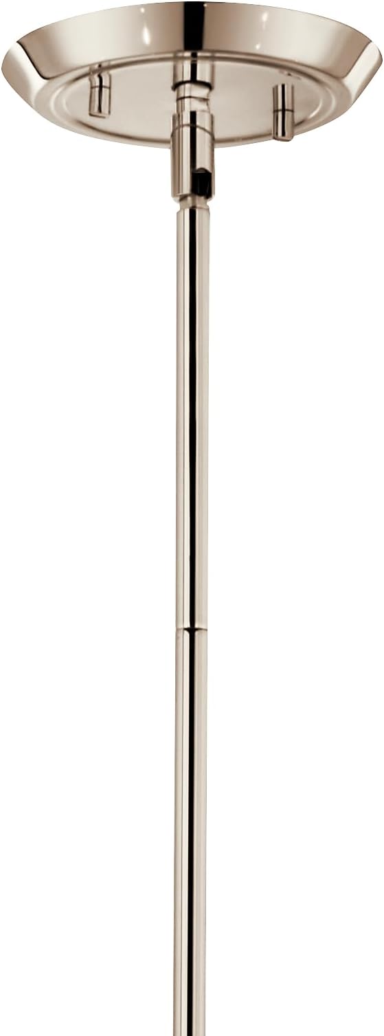 Kichler Alvaro 8-Light Chandelier, Soft Modern Light in Polished Nickel, for Great Room or Large Living or Dining Room (23.25" x 50"), 52691PN
