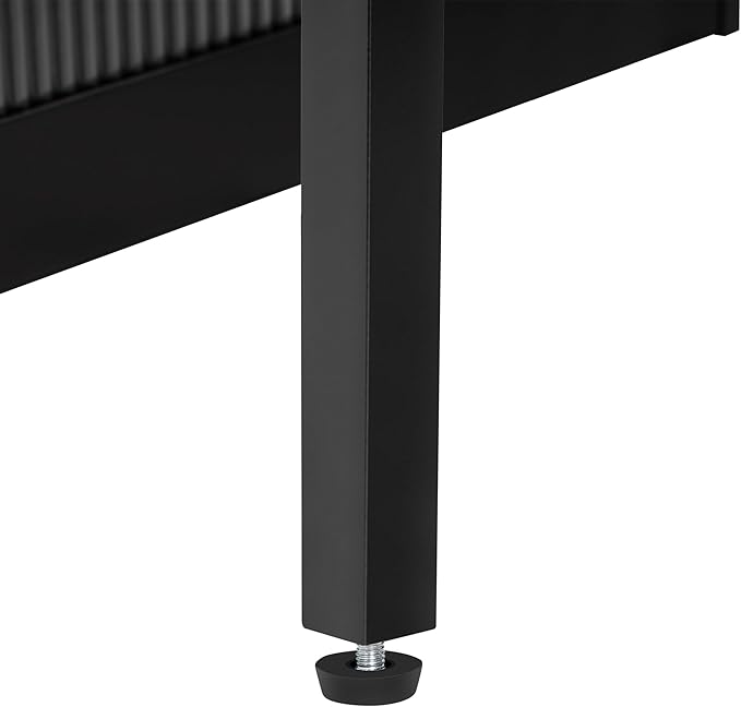 Extendable Dining Table with 3 Removable Leaves, Rolling Island Table with Power Outlet and LED Light, Space-Saving Storage Cabinet for Dining Room Living Room Kitchen, Black