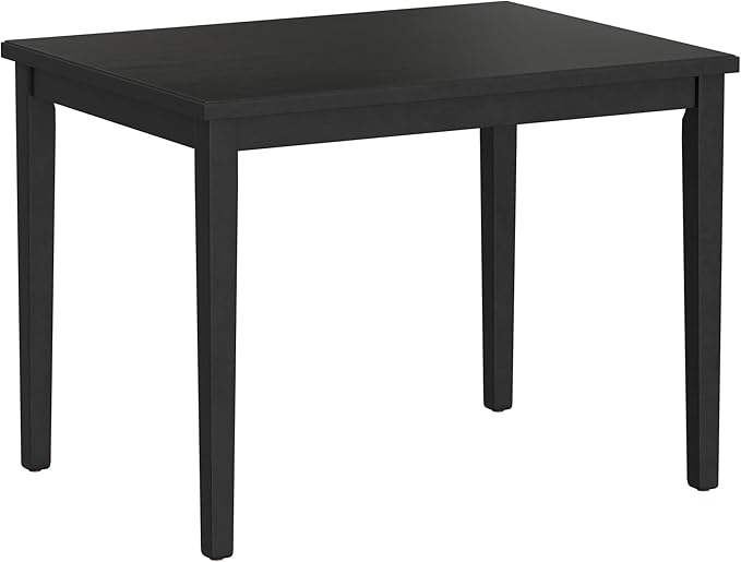 Black Gathering Height Table 48 x 36 x 36 Inch Engineered Wood Counter Height Table, Easy Assembly with Phillips Screwdriver, Contemporary Style for Kitchen Island Dining Game Night