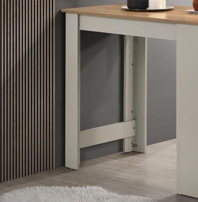 47" Storage Island Table, Rustic Dining Table with Cabinet, Farmhouse Dining Table with Drawer for Small Spaces, Light Gray