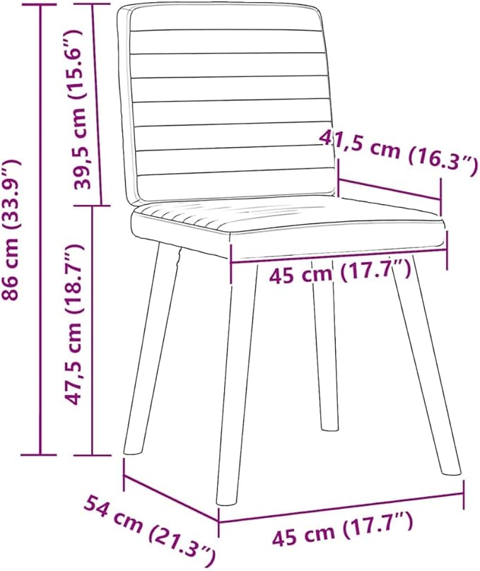 Dark Gray Fabric Dining Chairs 2-Piece Set Comfortable Modern Accent Chairs with Sturdy Metal & Wood Frame for Kitchen Dining Room Living Room Furniture