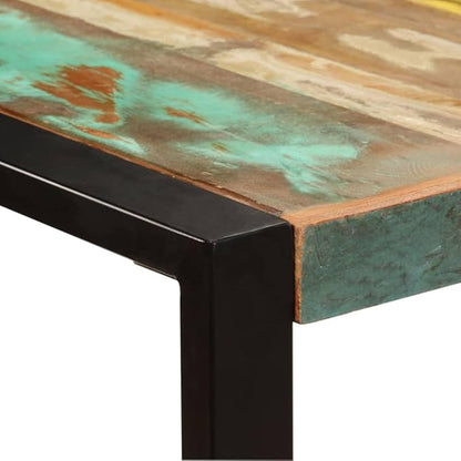 Rectangular Dining Table for 8 People, Vintage Solid Reclaimed Wood Kitchen Island, Unique Varied Grain for Home Dining Spaces