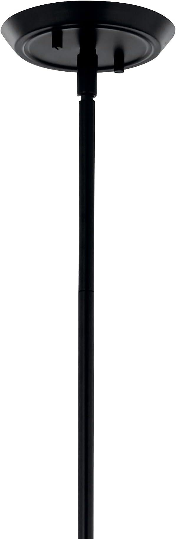 Kichler Alvaro 8-Light Linear Chandelier, Soft Modern Light in Black, for Dining Room or Kitchen (24.25" x 11.5" x 45.5"), 52693BK
