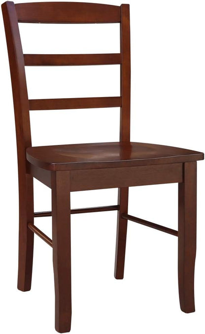 International Concepts Madrid Ladder Back Chair, Espresso