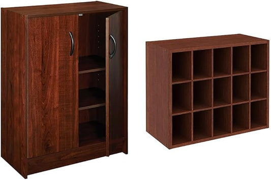 ClosetMaid Dark Cherry Stackable Storage Organizers (1307 + 15 Cube)