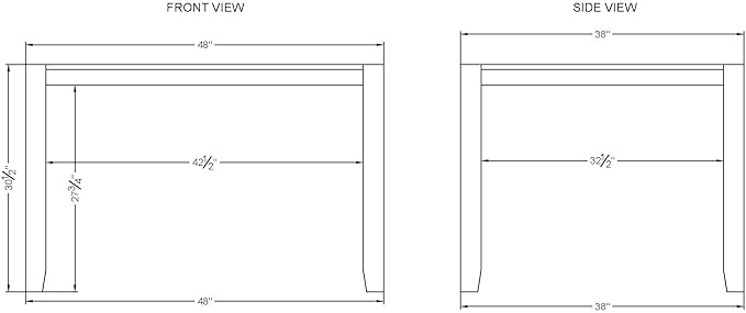 Alaterre Furniture Newport Dining Table Set, Concrete Gray