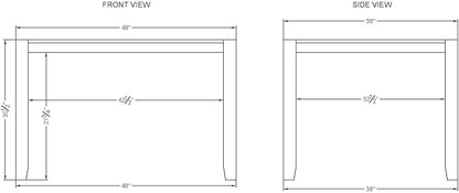 Alaterre Furniture Newport Dining Table Set, Concrete Gray