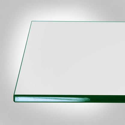Dulles Glass 34 inch Square Glass Table Top - Tempered - 1/2" Thick Glass Surface, Safe Flat Polished, Eased Corners, Multipurpose for Dining Table, Patio, Coffee and End Table