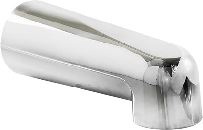 SENTO Silver Universal Heavy Durable Metal Bathroom Tub Spout Without Diverter, Heavy Duty Metal Bathtub Faucet Without Shower Diverter - 7 Inches 1/2" IPS Inside Thread, Polished Chrome