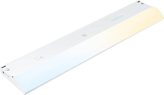 Enbrighten 18 inch Hardwired Under Cabinet Lights, 1275 Lumens, Five White Settings from (2700K-6500K), Full Range Dimmable, Under Counter Light, Linkable Under Counter Lights for Kitchen 82921-T1