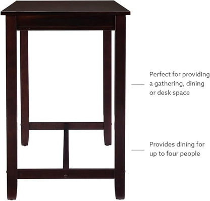 Linon 36 inch Height Pub Claridge Table, Walnut Counter