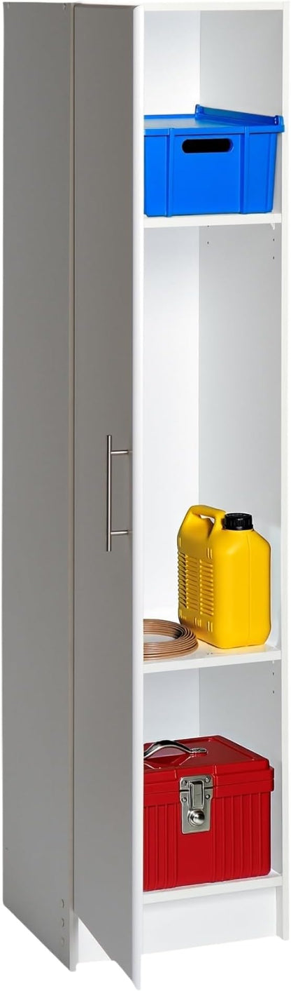 Prepac Elite 65 in. Engineered Wood Narrow Storage Cabinet in White