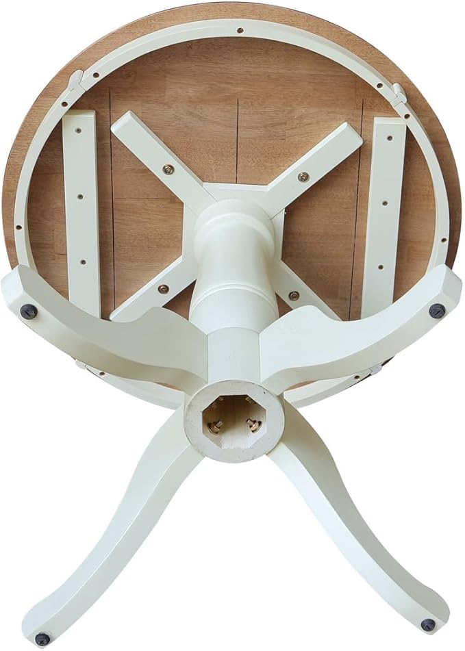 IC INTERNATIONAL CONCEPTS 30" Round Top Pedestal Dining Table 28.9" High - Multi-Color
