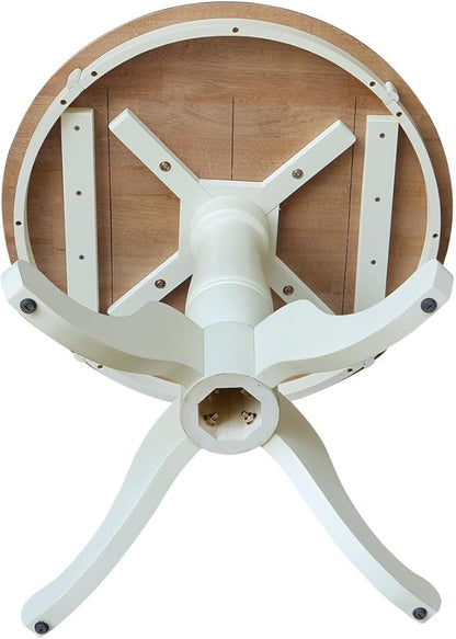 IC INTERNATIONAL CONCEPTS 30" Round Top Pedestal Dining Table 28.9" High - Multi-Color