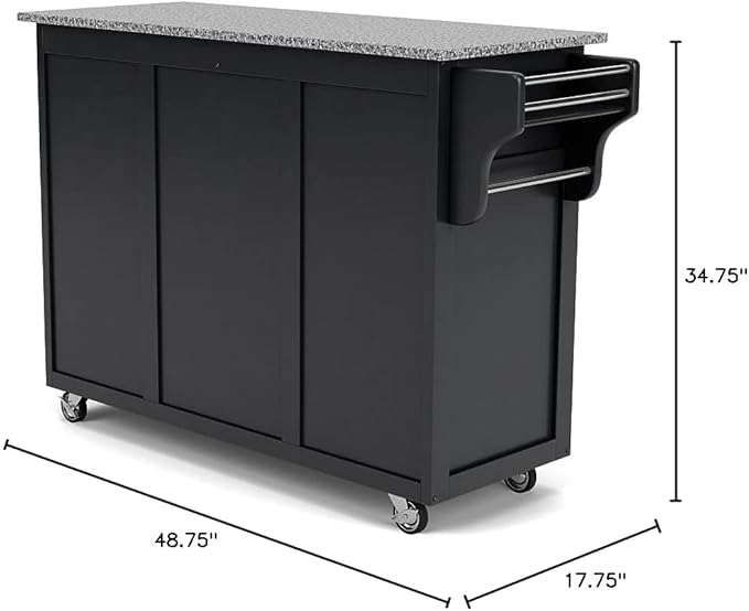 Homestyles Create Kitchen Cart, Black