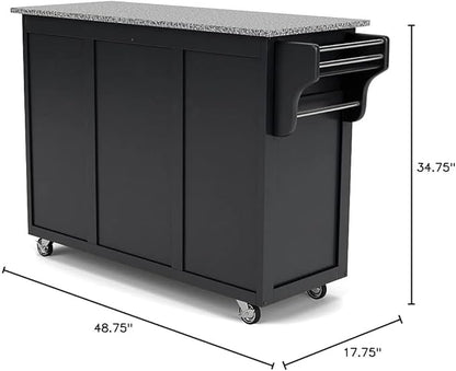 Homestyles Create Kitchen Cart, Black