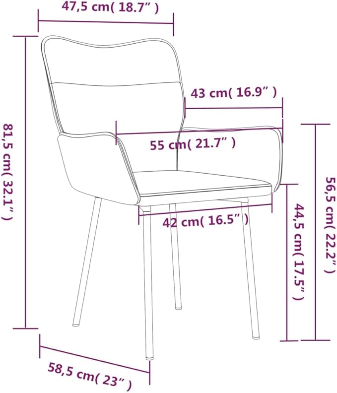 Modern Dining Chairs Set of 2 Dark Grey Velvet Upholstered Ergonomic Chairs with Metal Frame for Kitchen Dining Room and Living Room
