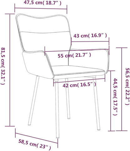 Modern Velvet Dining Chairs Set of 2 Black Kitchen Chairs with Sturdy Metal Frame - Comfortable Ergonomic Design for Dining Room Kitchen Living Room Furniture