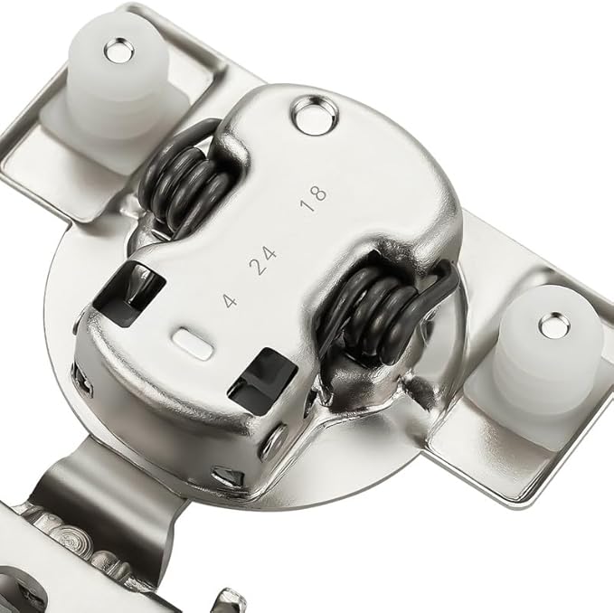 10 Pack 5 Pairs 5/8 inch Overlay Soft Close Hinges for Kitchen Cabinet Hinges Satin Nickel Hidden Hinges Stainless Steel Concealed Hinge self Closing