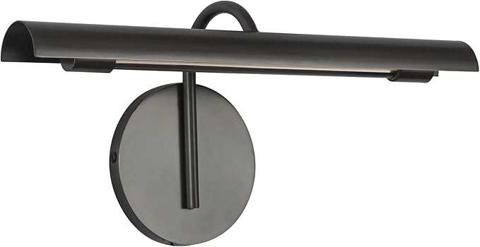 Alora WV316501VBMS Astrid Vanity, LED, Metal Shade/Vintage Brass