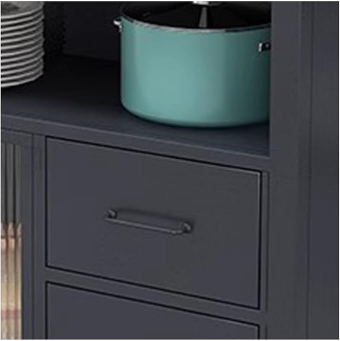 Kitchen Mobile Island Counter Kitchen Open Sideboard Dining Table Movable Island Storage and Cooking Table Kitchen Control Panel