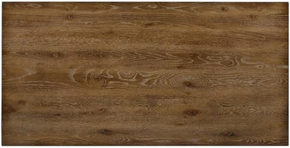 Acme Martha II Rectangular Wooden Counter Height Table in Weathered Oak