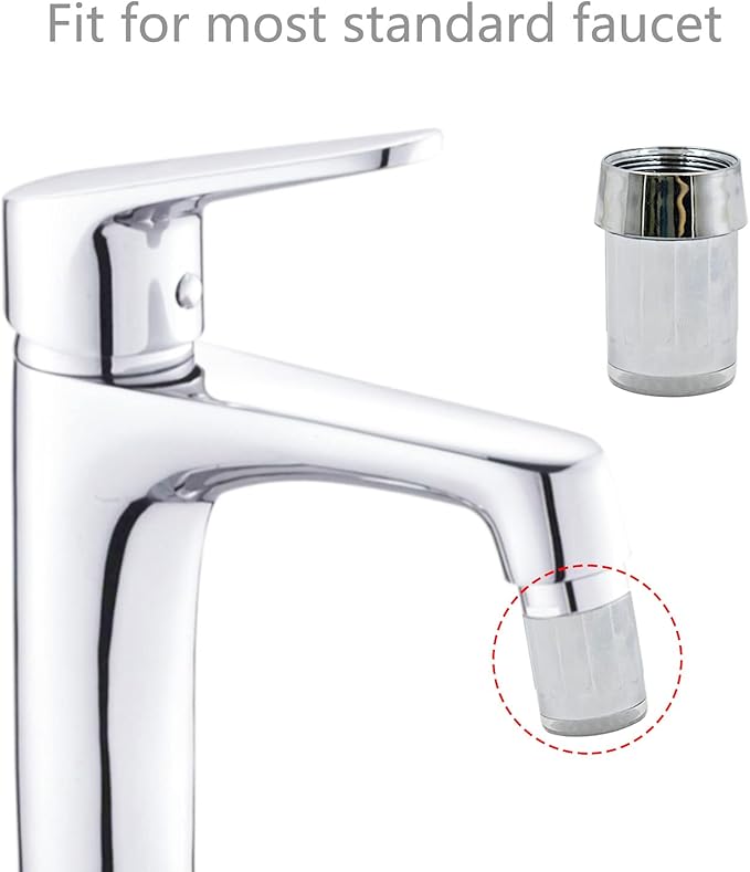 3 Pack 3-Color LED Water Faucet Temperature Sensor - Fancy Gradient Thermal Detector Color Changing Faucet by Varied Water Temperature, Utility Sink Tap Replacement Part for Kitchen, Bathroom
