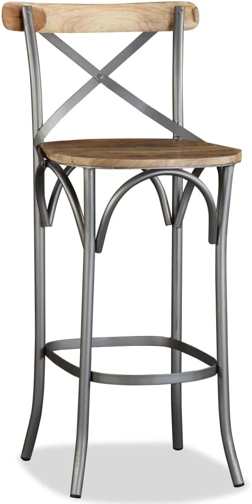 Bar Stool Kitchen Island Height, Stools Brown Mango Wood, Swivel Barstools Steel Set, Dining Chairs Counter