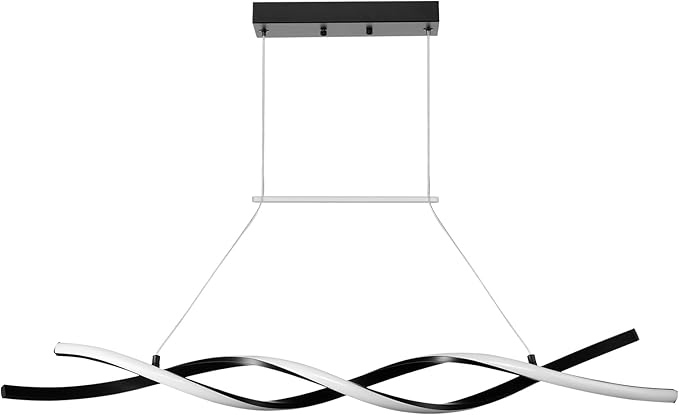 VEVOR Modern Chandelier Light Fixtures, 24W, Dimmable LED Pendant Light with Remote Control Silicone Lampshade, 3000K / 4000K / 6500K Color Temperature Adjustable Ceiling Lamp for Kitchen Dining Room