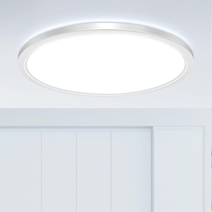hepside 20Inch Big Dimmable Flush Mount LED Ceiling Light Fixture, 3000K-4500K-6000K 3 Color Selectable Ceiling Lamp 45Watt 4500LM Low Profile Ceiling Light for Kitchen Bedroom Hallway Porch