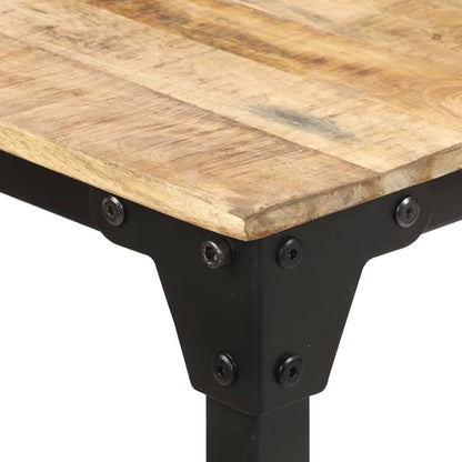 78" Industrial Mango Wood Dining Table, Seats 6, Expandable Console for Kitchen, Dining Room or Office