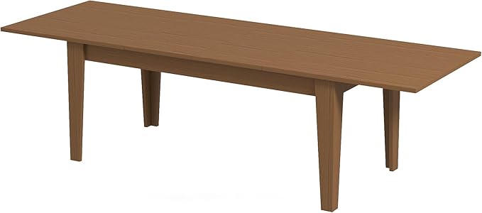 4-8 Person Extendable Dining Table, 106.5" Large Kitchen Table with 4 Legs, Modern Farmhouse Dining Tables for Dining Room Kitchen Living Room (Oak)