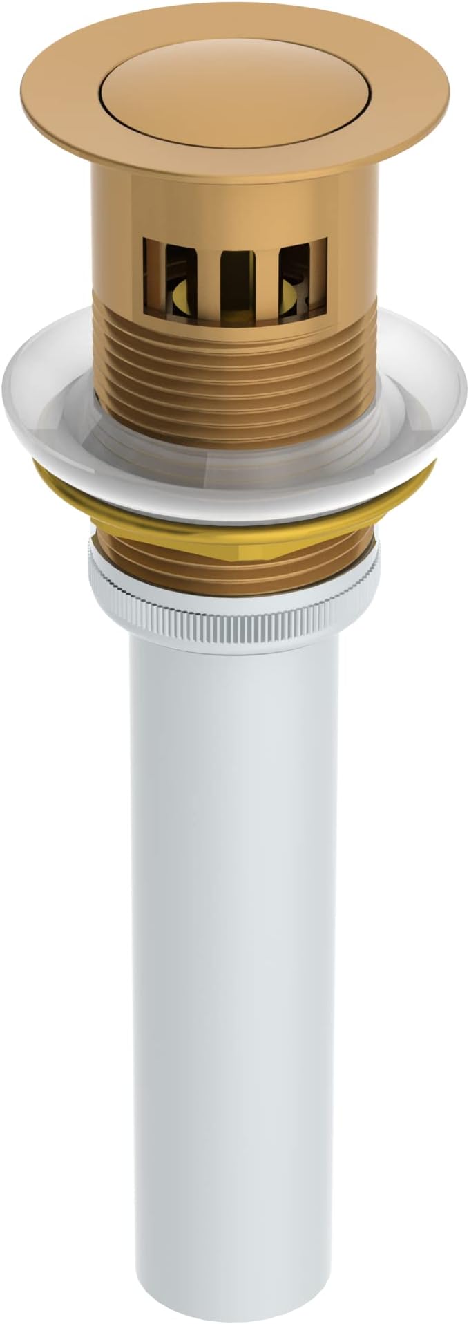 Symmons Dia Widespread Two-Handle Bathroom Faucet with Push Pop Drain Assembly in Brushed Bronze (1.0 GPM), Large